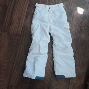 Kids White Snow/Ski Pants
